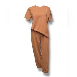 Cozy Two-Piece  Set in Choco Brown